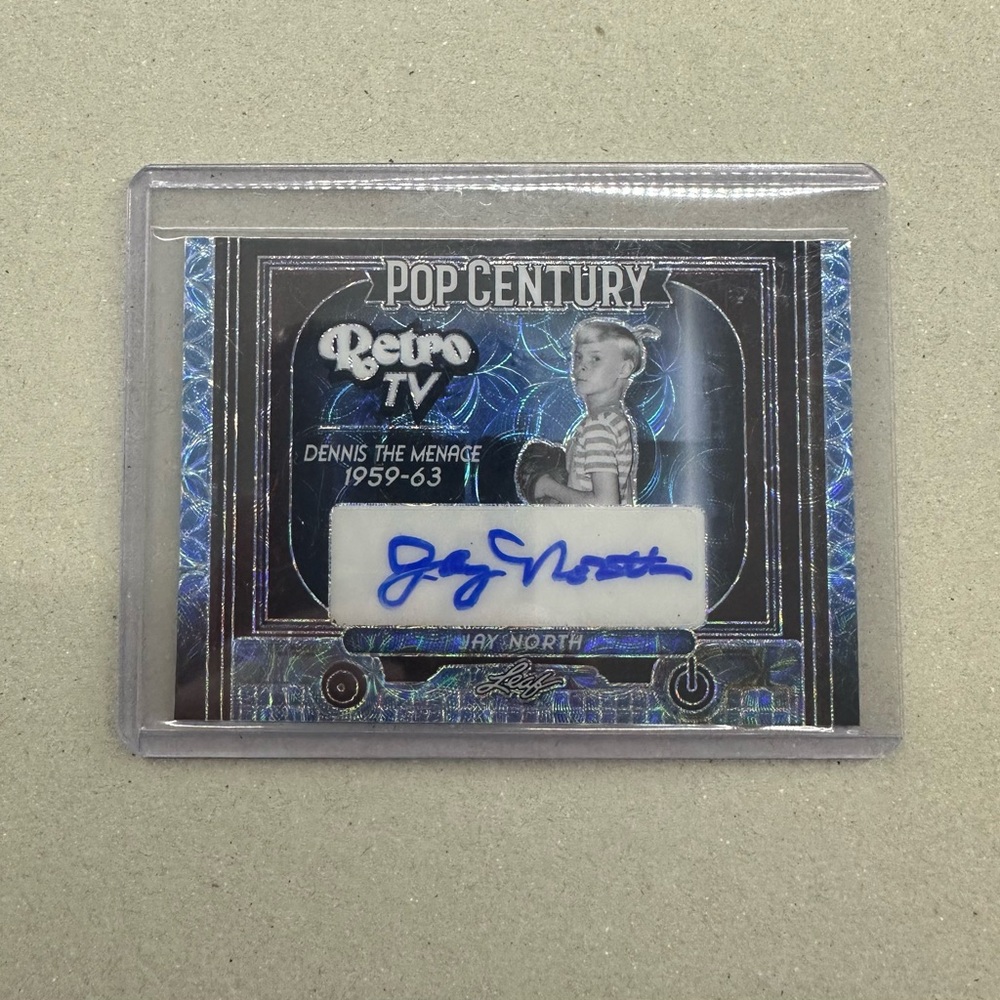 Autograph Jay North Dennis The Menace card 2/10